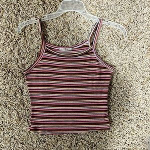 Active usa striped crop top. Size small.